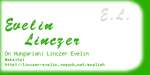 evelin linczer business card